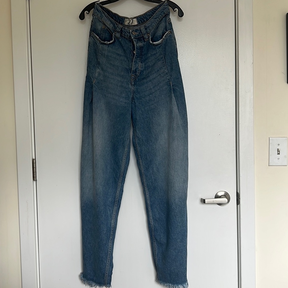 Free People super high-waisted jeans